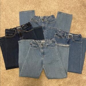 (4) pair Boys Sonoma Blue Denim Jeans Set size 10
